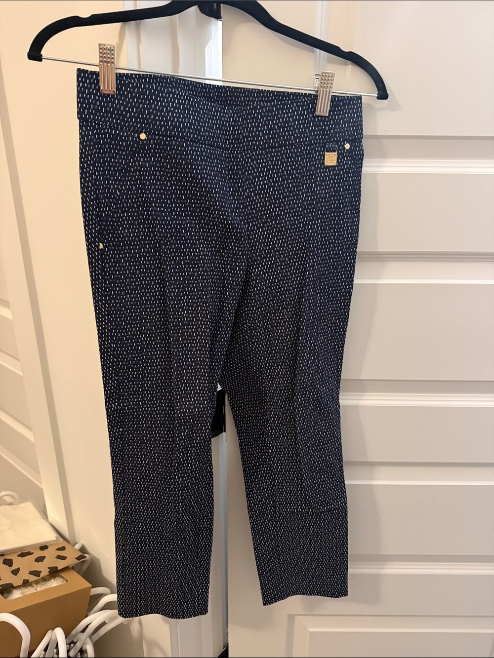 Women’s Navy Slim Cropped Trouser